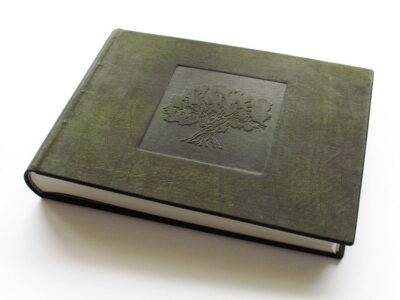 kožené fotoalbum zelené